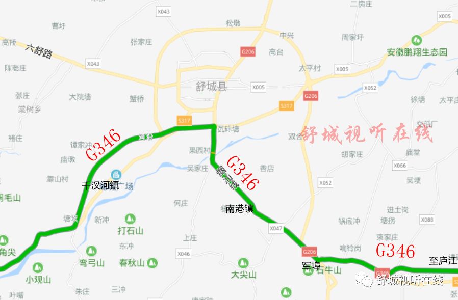 宣商高速舒城段路线图图片