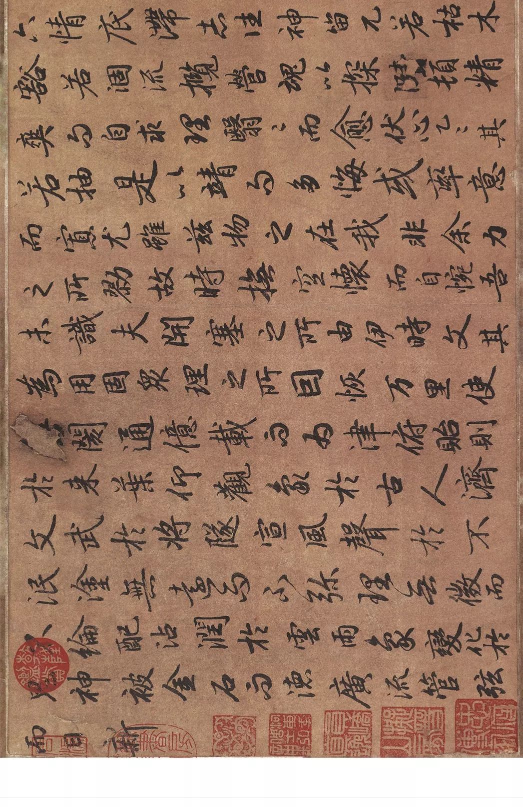 陆柬之行书《文赋》原大高清宣纸复制,尺寸:364.26*26.59