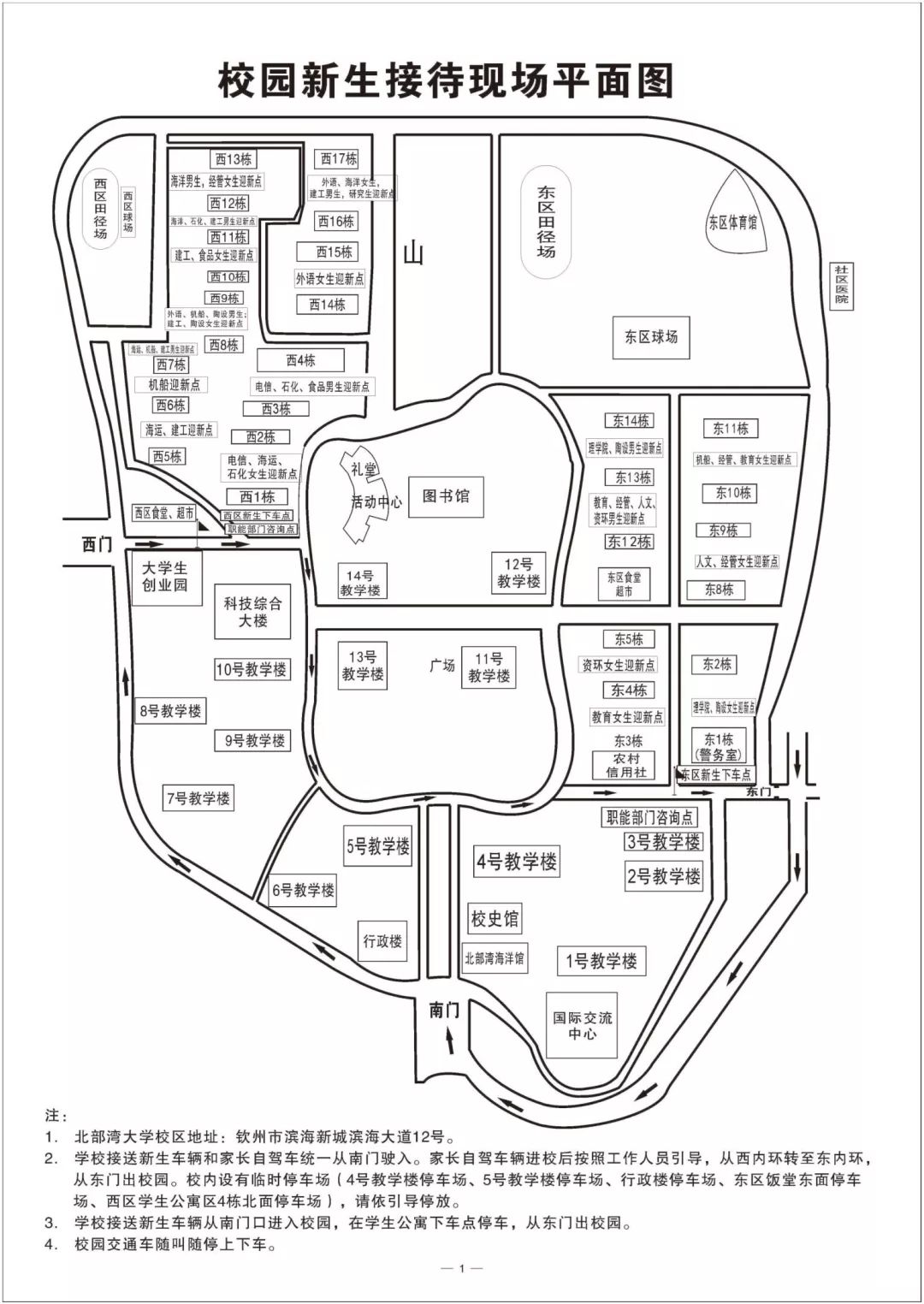 签收有一份入学指南你好,这里是北部湾大学此处@2019级全体新生