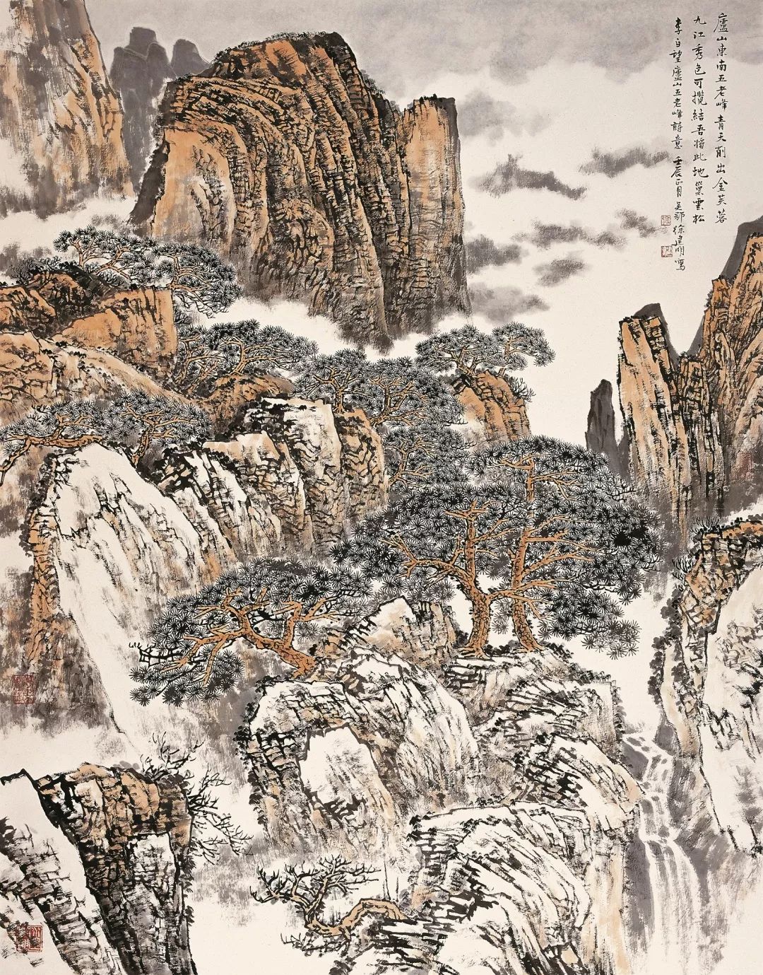 五老峰》180x145cm1,多看原作通过多看名家作品的真迹,了解画家学习期