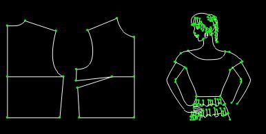 袖型打版无袖结构打版