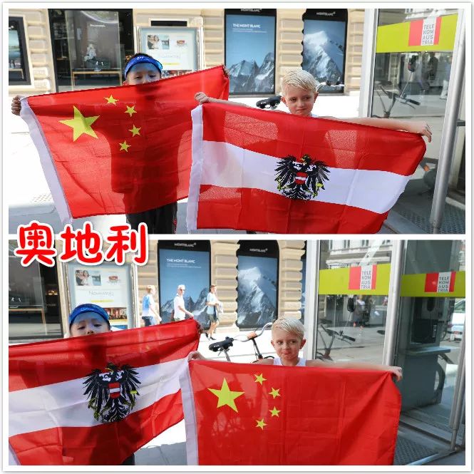 你好中国7岁娃带着国旗行走50国带来世界各国小朋友的问候表白祖国