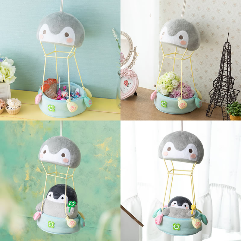 正能量企鹅热气球家饰