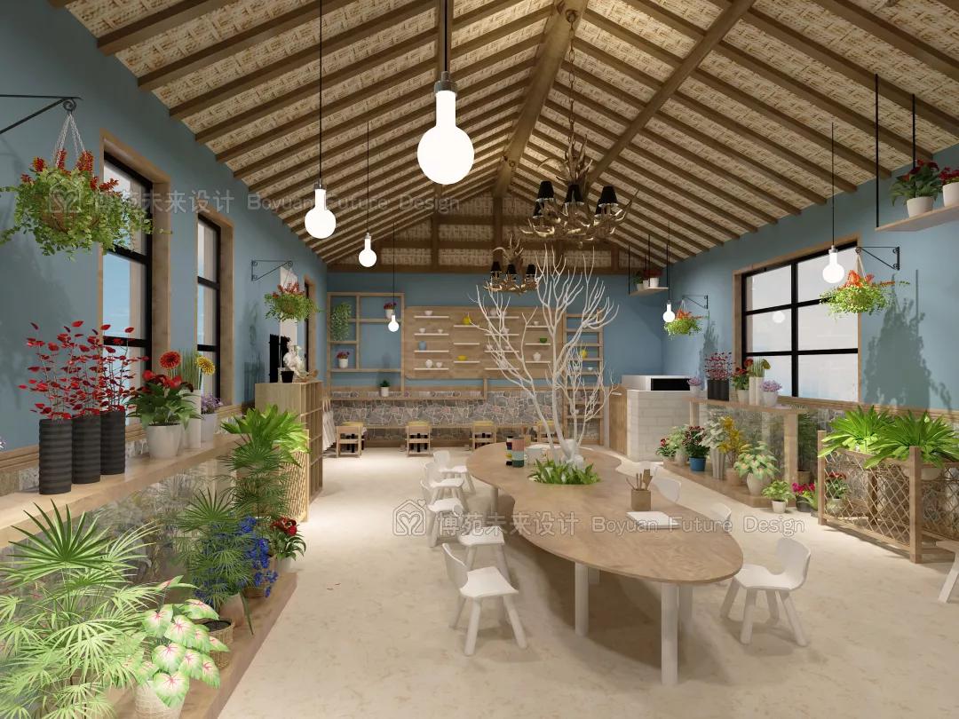 烘焙教室baking classroom在空间设计上以生态 欧式的结合为主,在继承