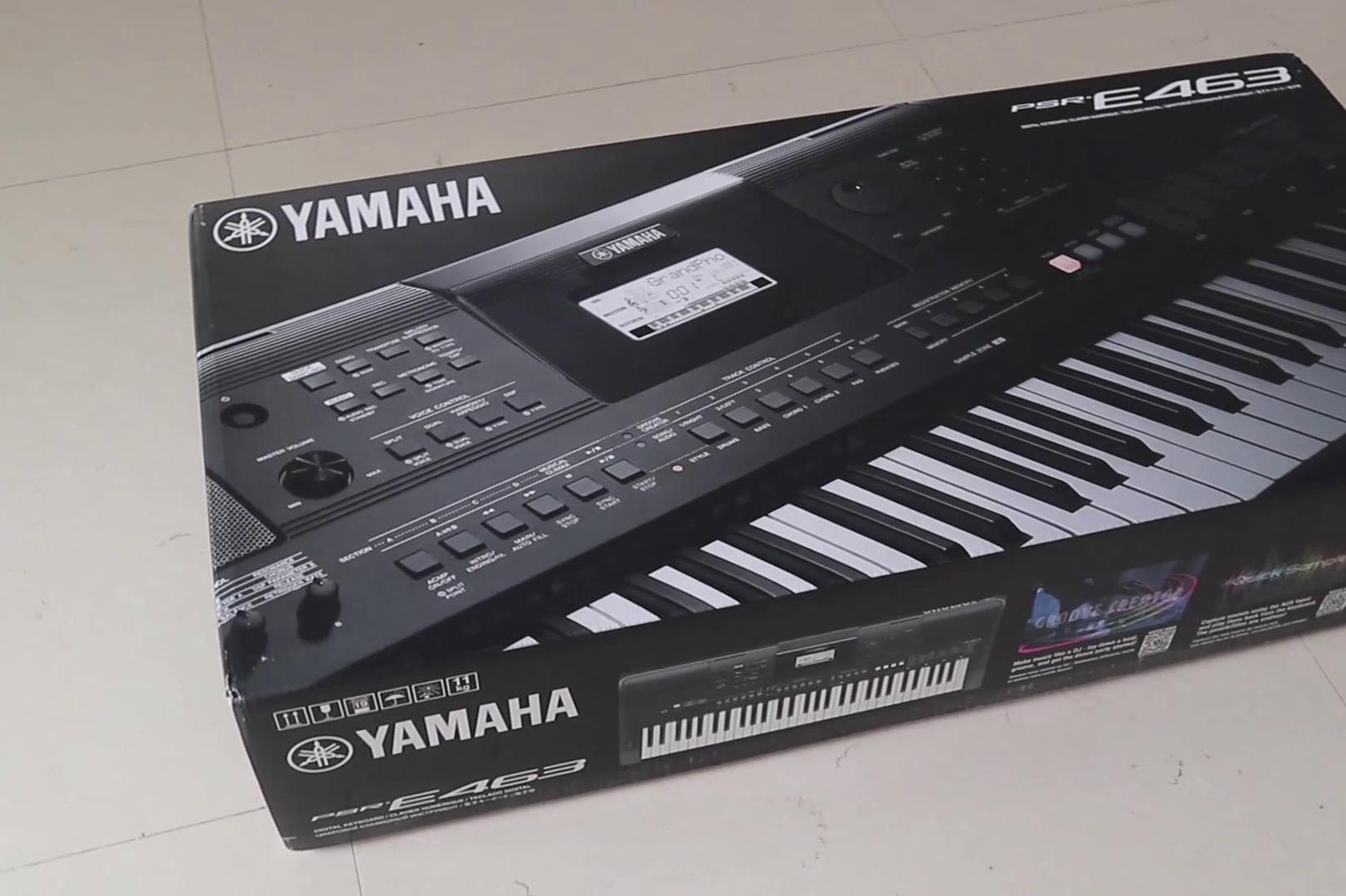 雅马哈电子琴e463开箱视频