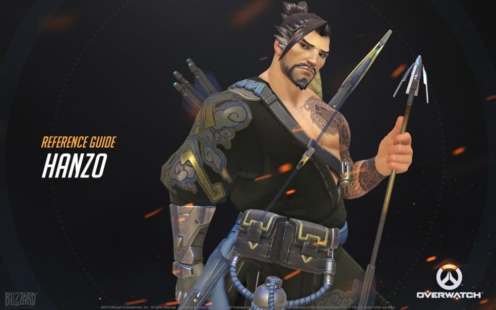 守望先锋半藏,拥有龙之力的精准弓箭手