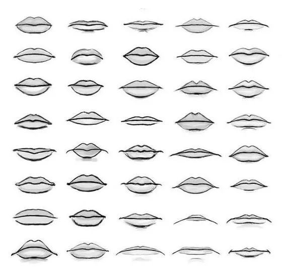 60张,999例!超全人物五官素材图(收藏向)