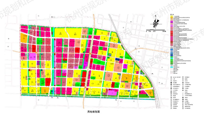 萧山区北干街道规划图图片