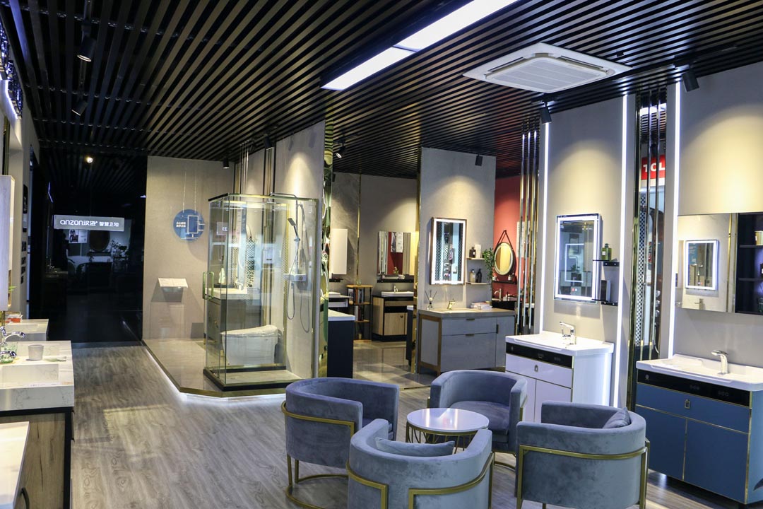 智慧卫浴新典范汉逊智慧卫浴产品展厅带您进入潮配国度