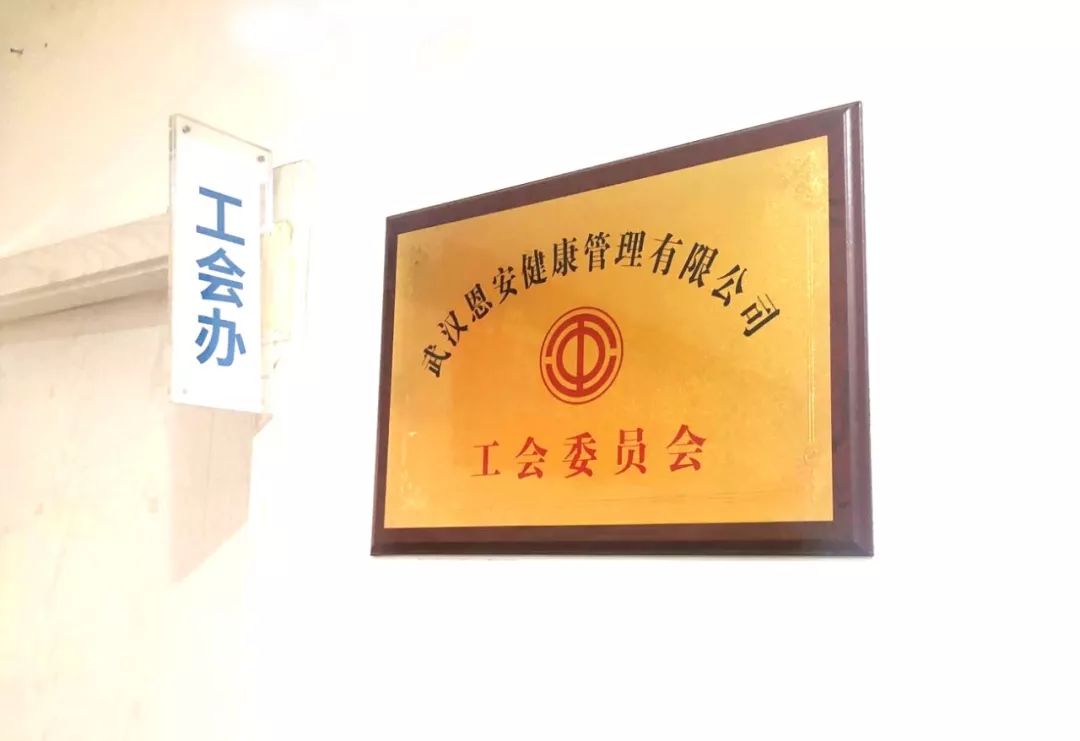 ▼工会办公室武汉市总工会,洪山区总工会领导在恩安总经理田煜霖女士
