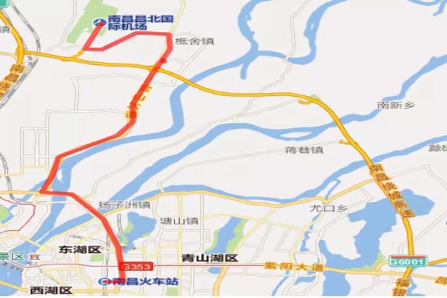 南昌机场地理位置图片