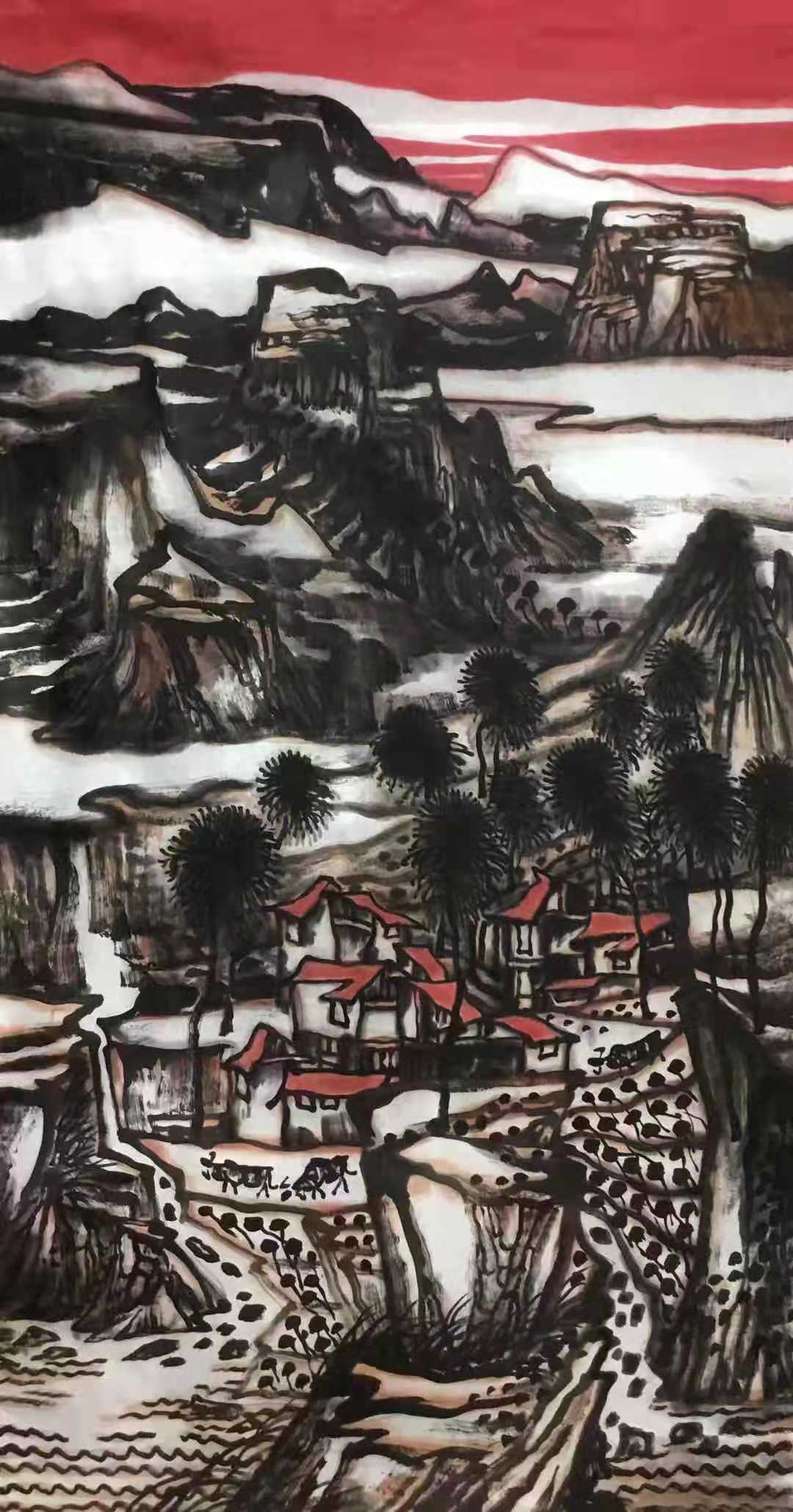 中国画名家画家姚厚武山水画欣赏