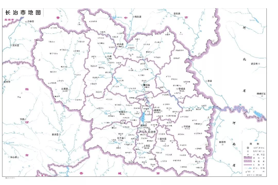 2019版山西省系列标准地图,是针对大同市,朔州市,长治市和晋城市等