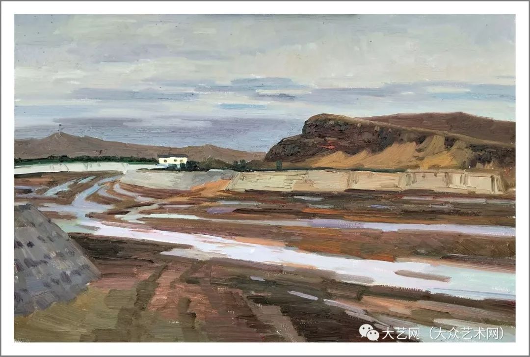 大众艺术网行走河西田卫戈河西走廊写生作品