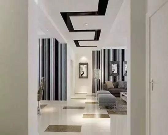 15款吊顶案例狭小的走廊照这般做吊顶大气多了