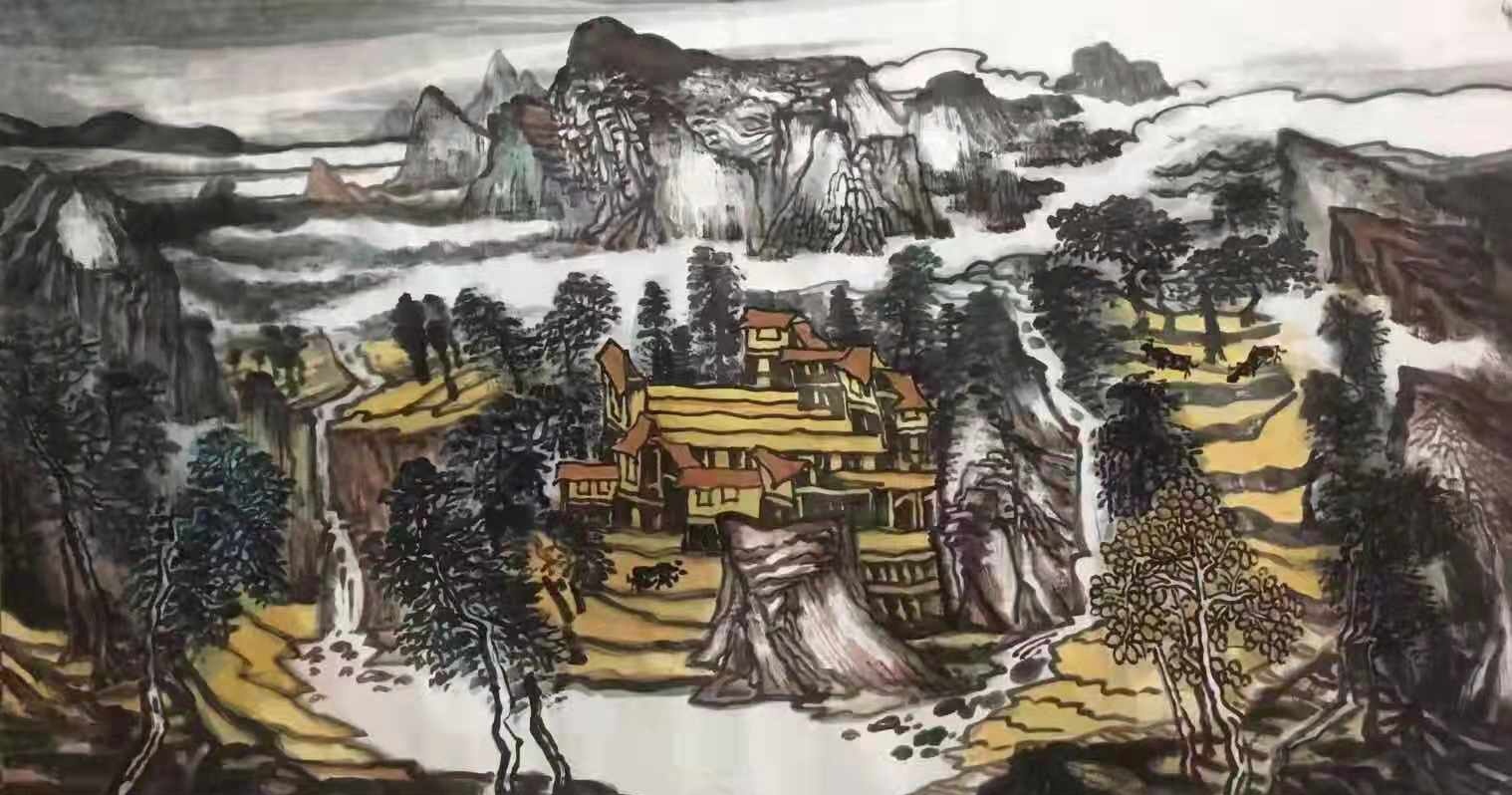 中国画名家——画家姚厚武山水画欣赏