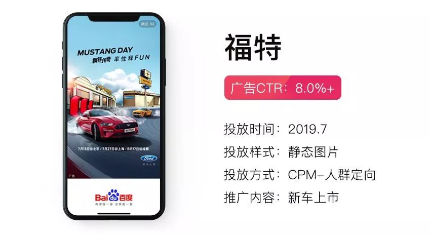 百度开屏系广告 行业案例精选