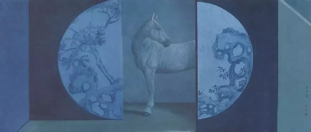 徐累 xu lei风声 sound of the wind数码版画 digital print52x160cm