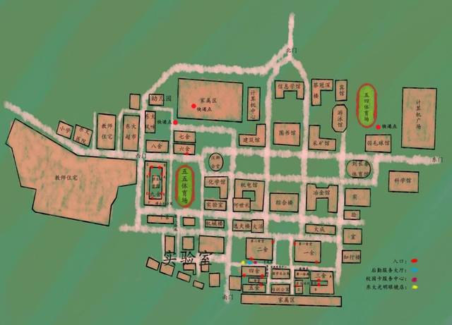 东北大学南湖校区地图ps:大家可以利用便利的交通方式一览沈阳美景