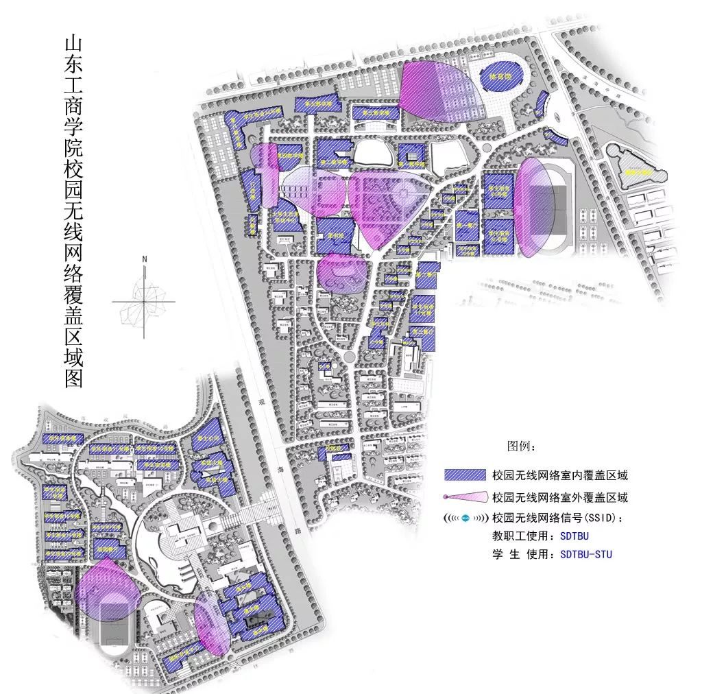 山东工商学院校内地图图片