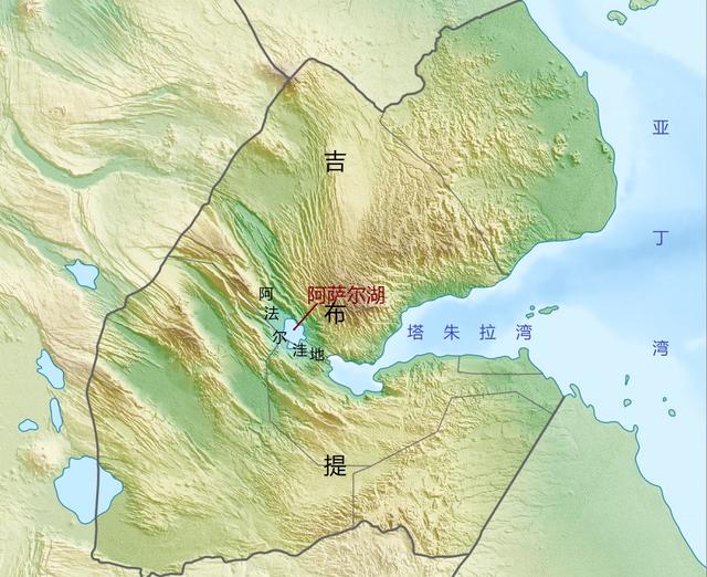 吉布提共和国地图图片