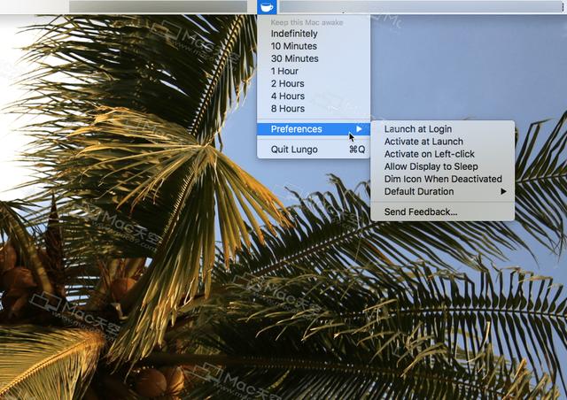 一款可以防止mac睡眠的工具lungoformac