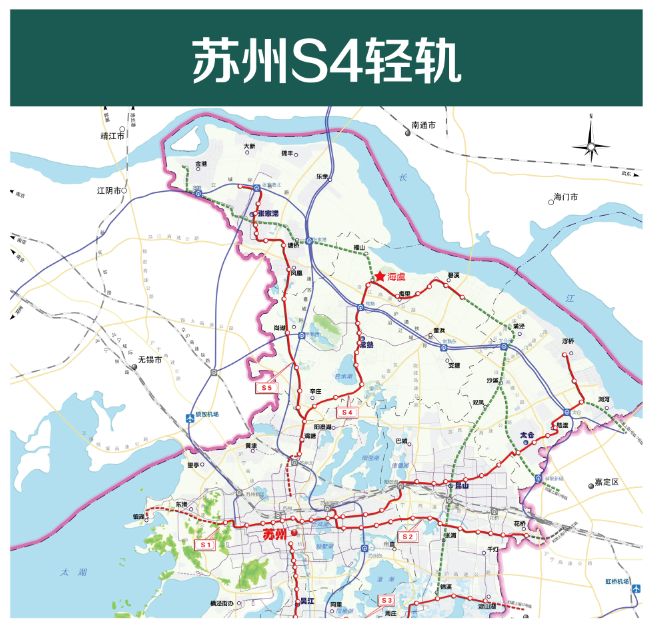 一期工程起自常熟北互通,利用海虞北路,折向东沿规划向阳西路至人民路