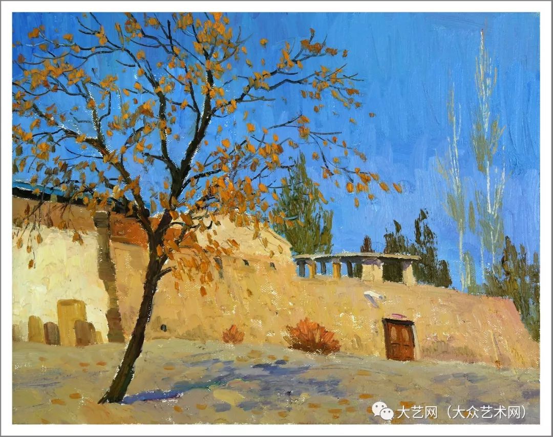 大众艺术网行走河西田卫戈河西走廊写生作品