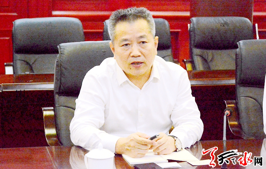 王军会见中国葛洲坝集团副总经理郭成洲一行