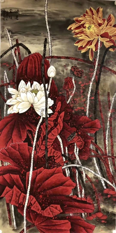 魏道武老师重彩作品