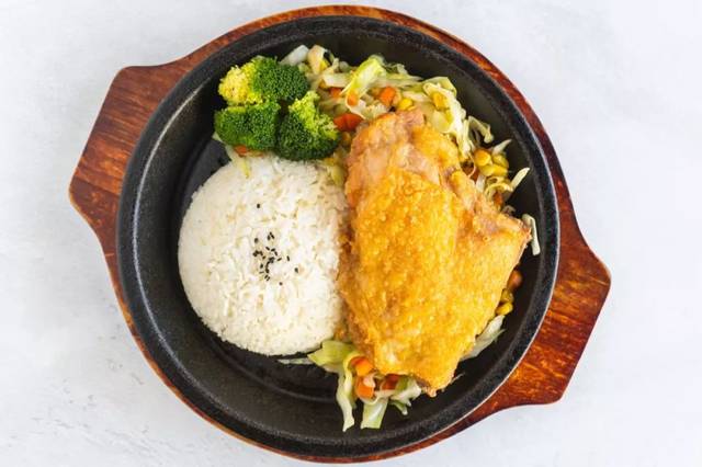 以及今年的新菜品, 铁板鸡扒饭