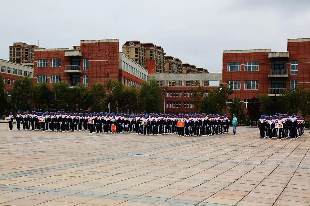 鸡西市第一中学航拍图片