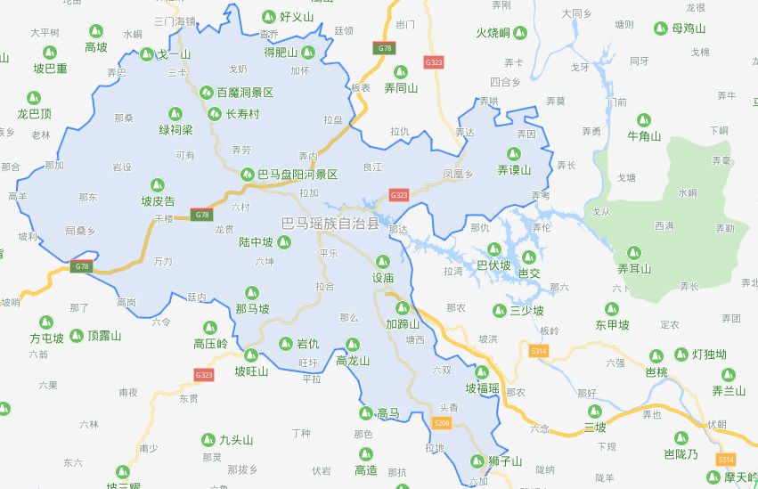 广西巴马地图 位置图片