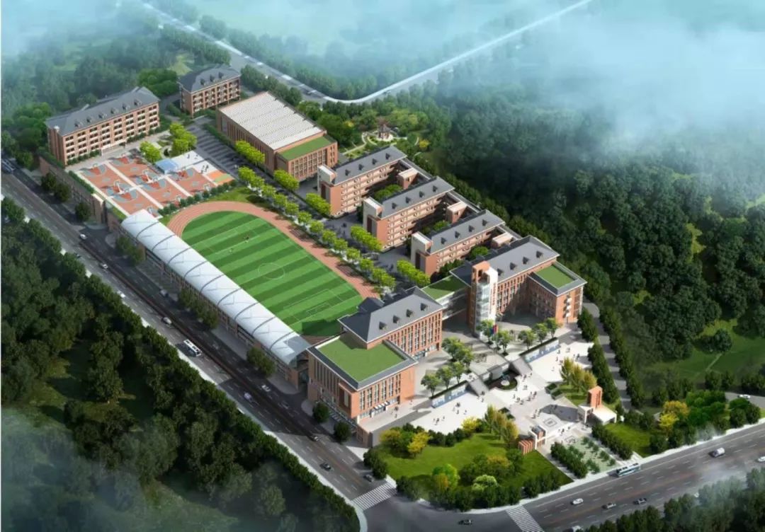 长郡芙蓉实验中学效果图中交中央公园与之仅约一公里之隔初中是河子