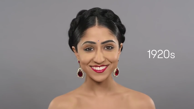今天咱们就从印度100年妆容发型变化史,来看看印度100年来时尚潮流