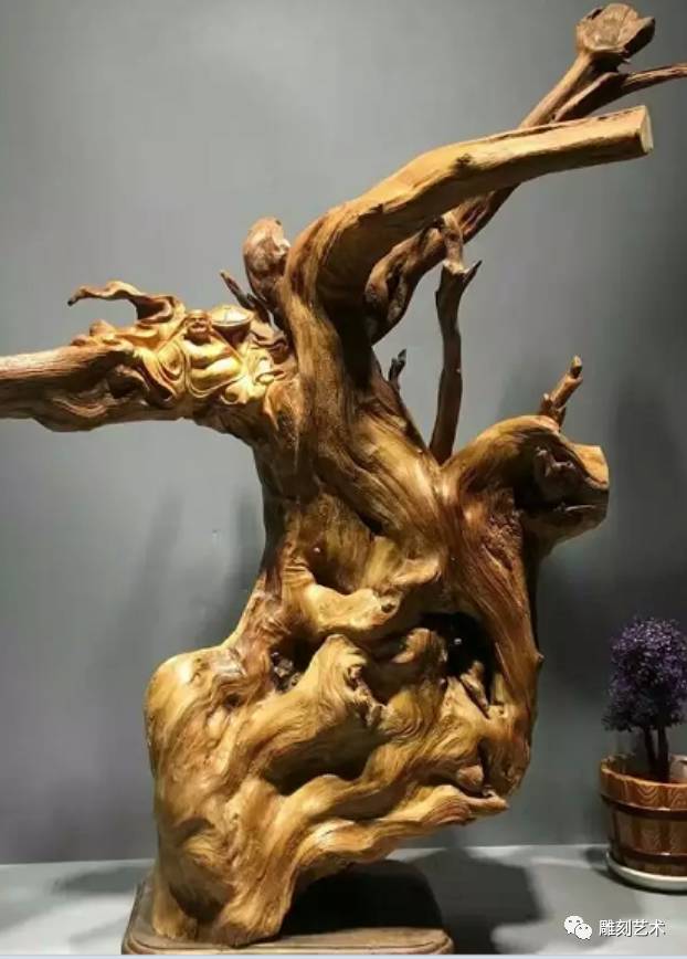 逆天根雕神品,一个比一个让人震撼~_树根