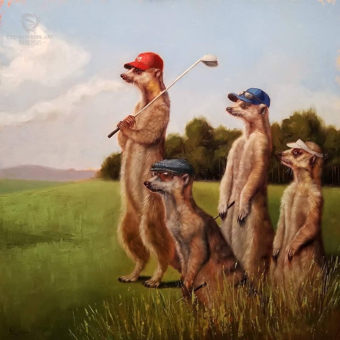 油画也爆笑就算是动物气质这一块也要拿捏得死死的