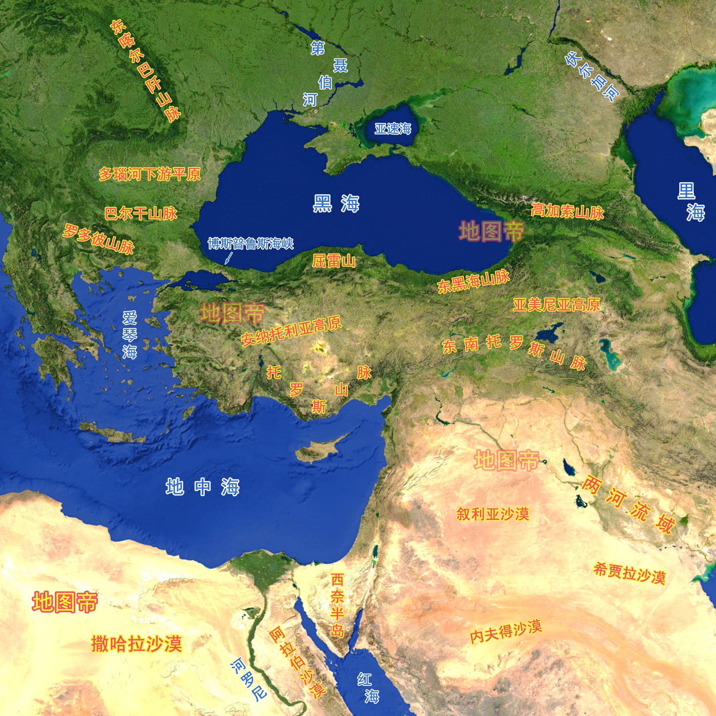 土耳其海峡地图图片