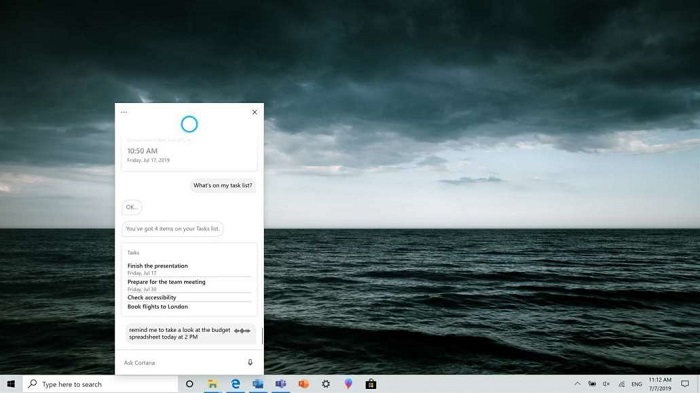 Win10 201H build 18975已支持拖动和调整Cortana窗口