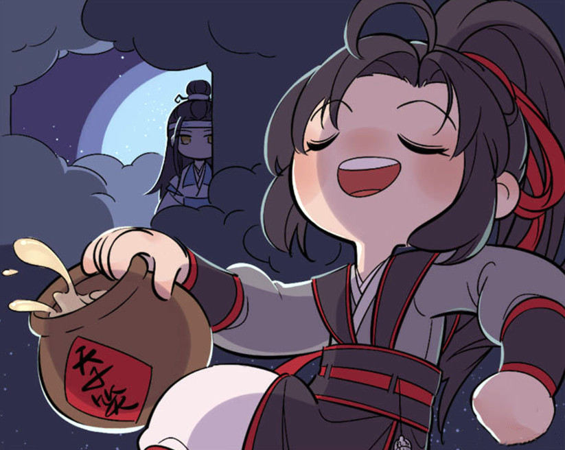 官方又更新q版忘羡图这次的小忘机依旧没有露脸