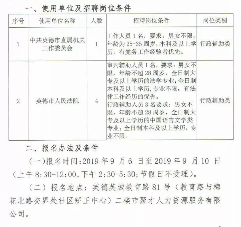 英德找工作