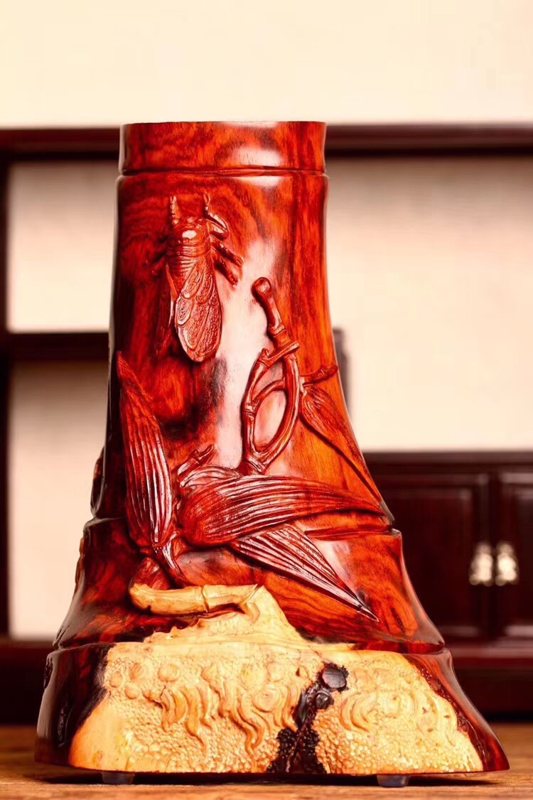 小小的虫子你比它们厉害吗看根雕木雕昆虫