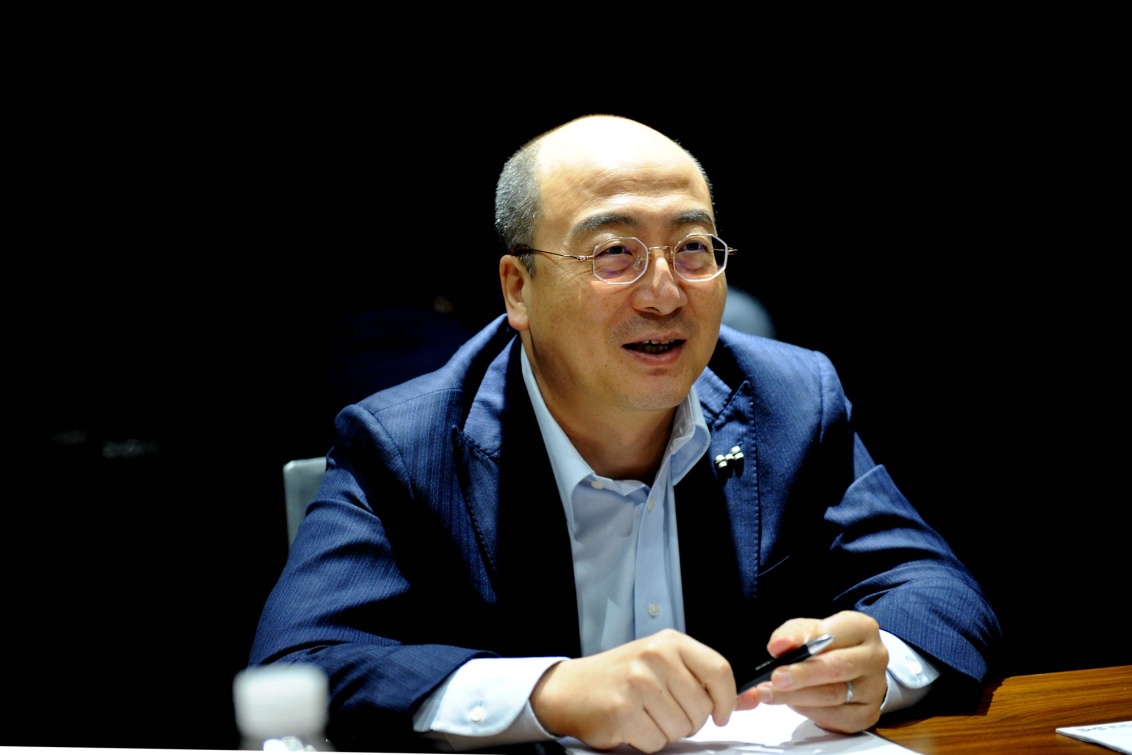 爱驰汽车联合创始人兼董事长付强2019年的成都车展,首次移师位置更