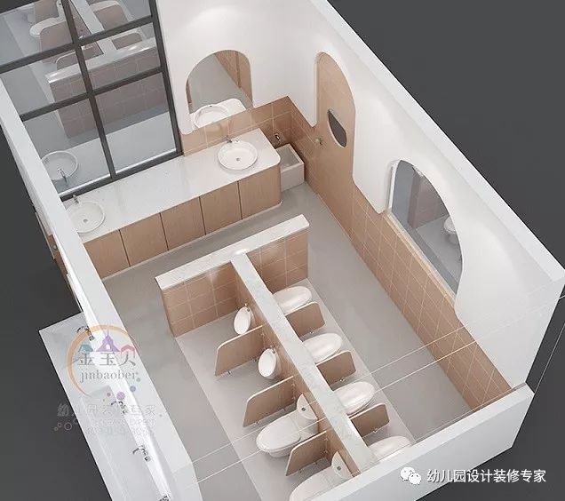 幼儿园装修改造之:卫生间——注重布局,安全合理_厕所