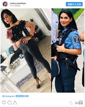 "#shecandoboth"(她两者兼具)的标签下,分享自己身着私服和警服的照片