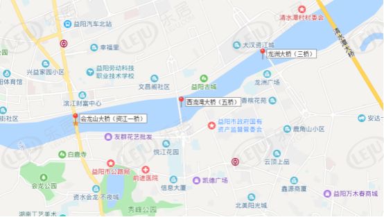 从长沙河东河西看益阳桥南桥北