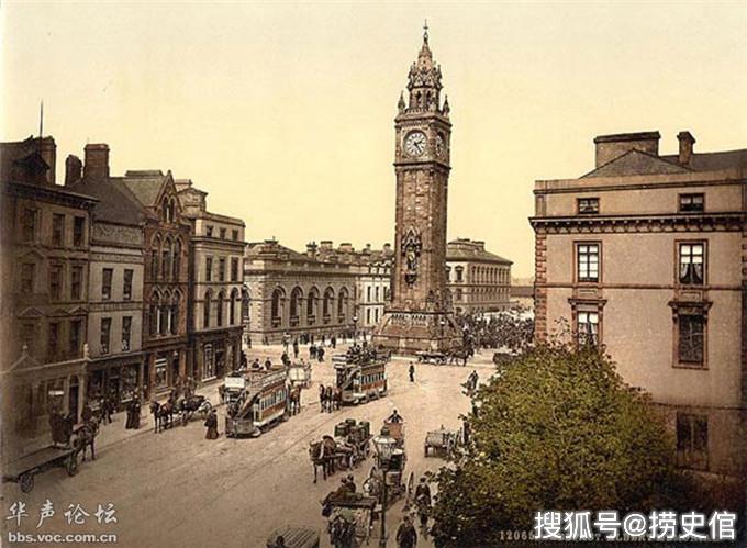 160年前维多利亚时代的英国,原始彩色风景像油画一样_贸易