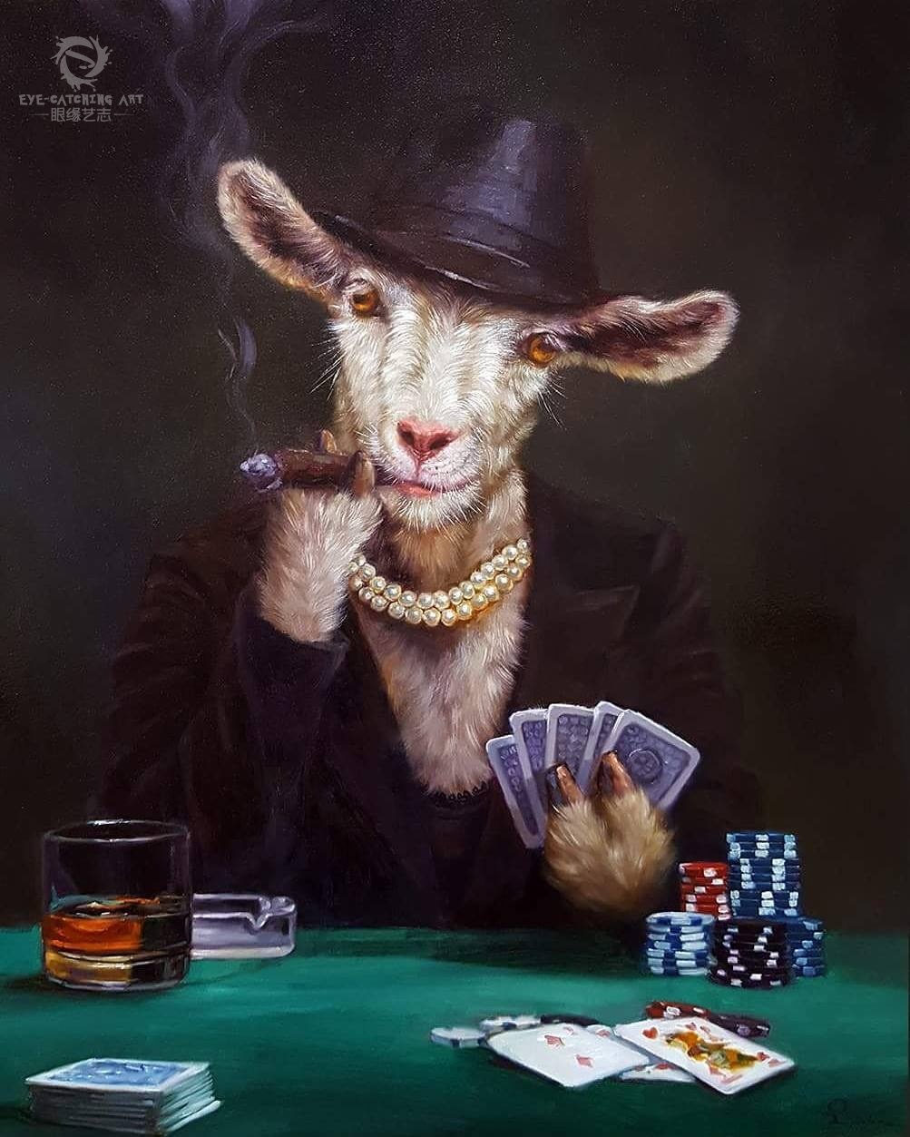 油画也爆笑就算是动物气质这一块也要拿捏得死死的