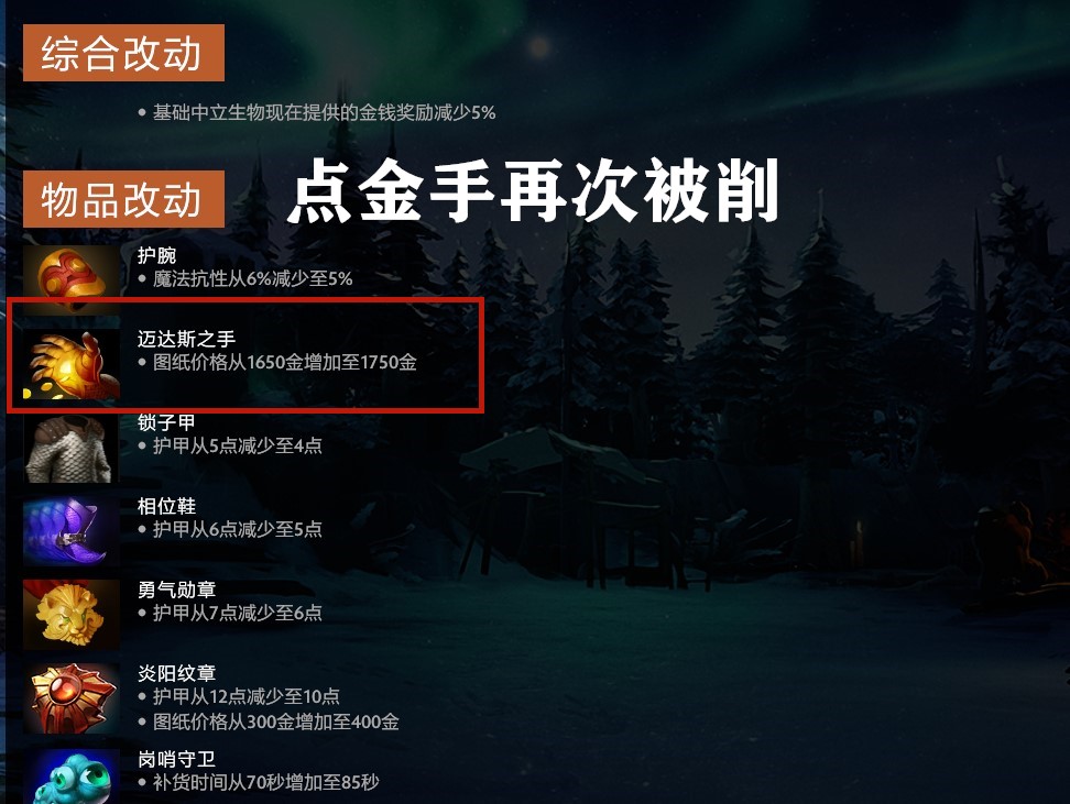 至了5%,版本大热的发育装备迈达斯之手的图纸价格也由1650增加到1750