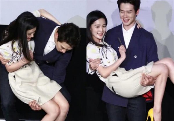 原创女星被公主抱瞬间杨紫太甜李沁害羞而迪丽热巴亮了